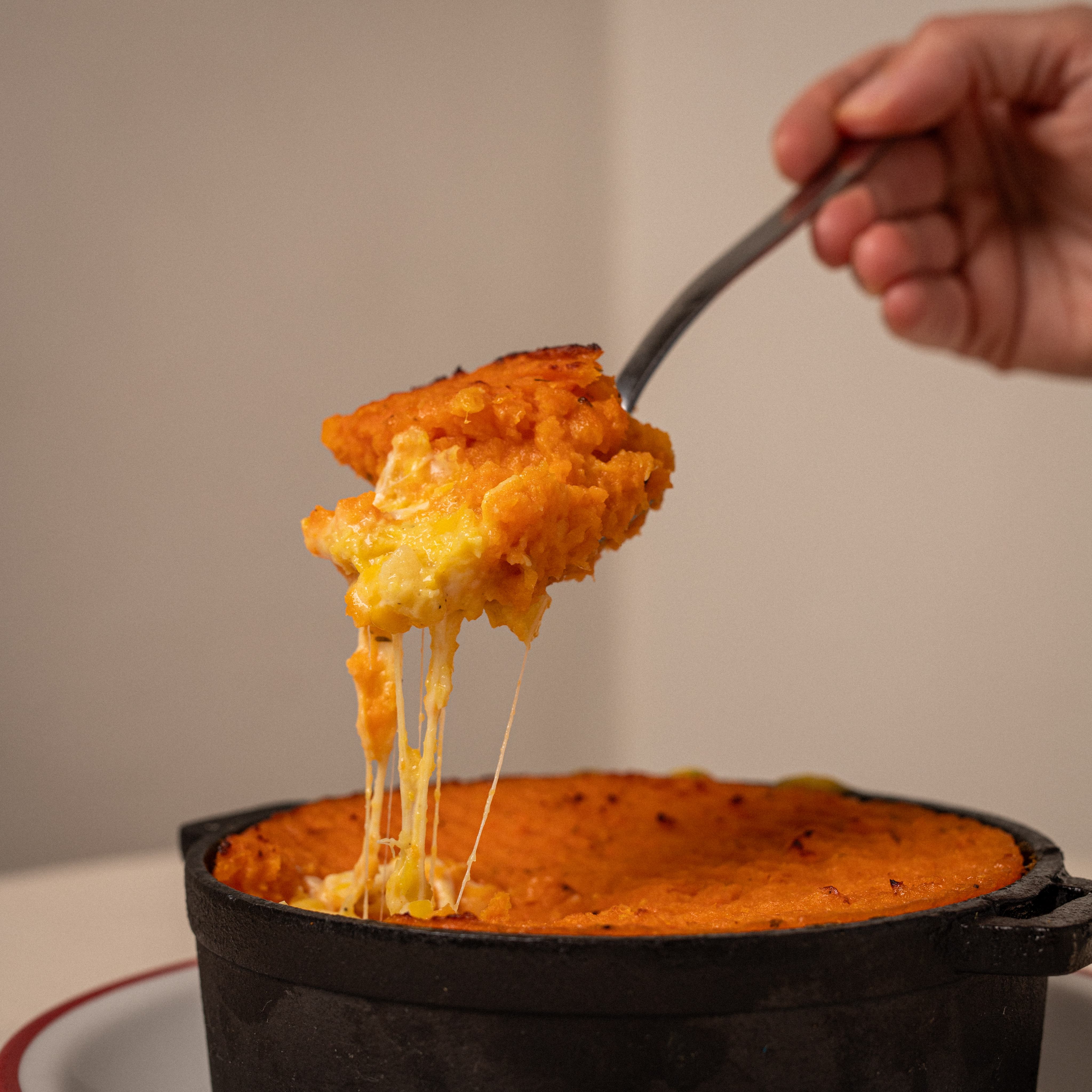 Pastel de papas con queso